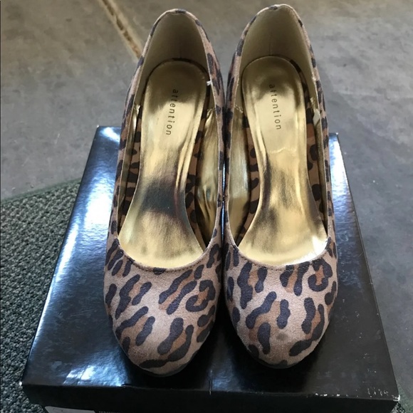 Leopard Print Heels - Picture 2 of 4